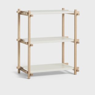 HAY Woody Column plank Eiken-almond white, laag