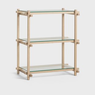 HAY Woody Column plank Eiken-helder glas, laag