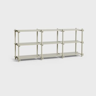 HAY Woody plank Beuken-smokey grey, laag