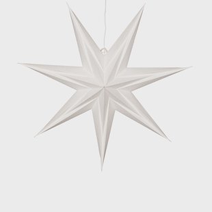 Star Trading Holly papieren ster 60 cm Wit