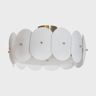 By Rydéns Omlott plafondlamp Ø53 cm Messing-wit