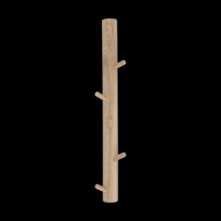 1898 Allsarp verticale knoplijst 6 haken Eik