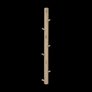 1898 Allsarp verticale knoplijst 9 haken Eik