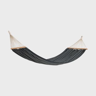 HAY Outdoor Market hangmat Zwart-beige, 210×100 cm