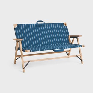 HAY Outdoor Market klapbank Blauw-beige, 2-zits