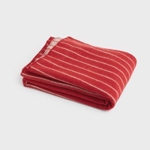 HAY Outdoor Market plaid Beige-rood, 130×180 cm
