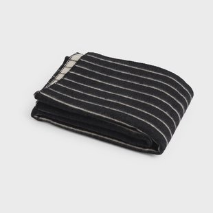 HAY Outdoor Market plaid Zwart-beige, 130×180 cm