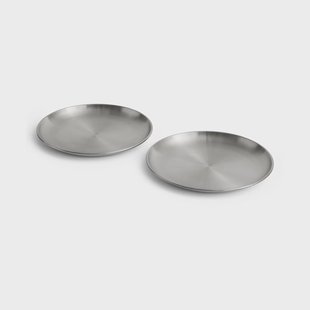 HAY Outdoor Market bord Roestvrij staal, Ø26 cm, 2-pack