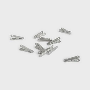HAY Outdoor Market wasknijper Zilver, 10-pack