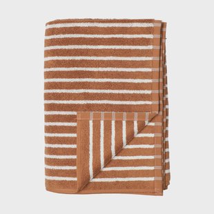 Scandi Living Drift badhanddoek 100x150 cm Bruin-wit