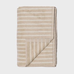 Scandi Living Drift badhanddoek 100x150 cm Beige-wit
