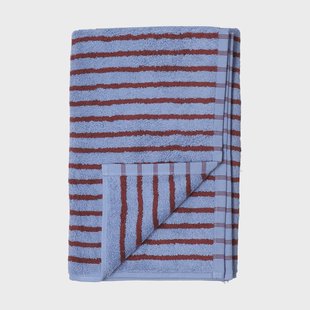 Scandi Living Drift badhanddoek 100x150 cm Blauw-rood