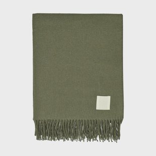 Scandi Living Loom katoenen plaid 125x170 cm Khaki