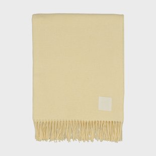 Scandi Living Loom katoenen plaid 125x170 cm Buttercream