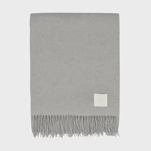 Scandi Living Loom katoenen plaid 125x170 cm Fog