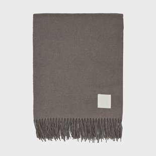 Scandi Living Loom katoenen plaid 125x170 cm Taupe