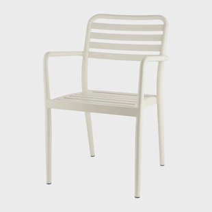 1898 Messina stoel met armleuningen Off white