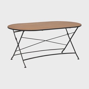 Brafab Brewer eettafel Zwart-teak, 160x85 cm