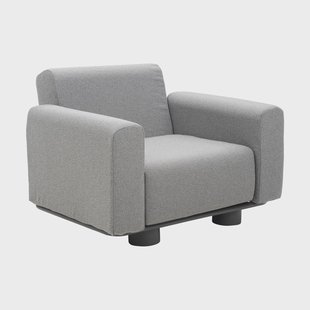 Brafab Bolster fauteuil Antraciet-teddy grey