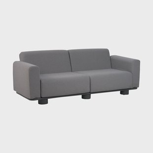 Brafab Bolster bank Antraciet-teddy grey, 2,5-zits