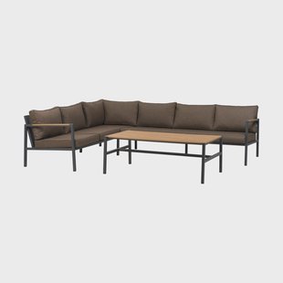 Brafab Cap bankstel Antraciet-bruin, 6-zits