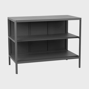 Brafab Kelia buitenkeuken bank met planken Antraciet, 121x91x64 cm