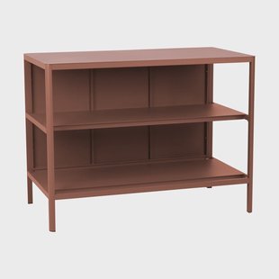 Brafab Kelia buitenkeuken bank met planken Zin red, 121x91x64 cm