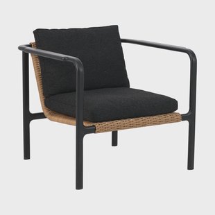 Brafab Motty fauteuil Zwart-teddy black