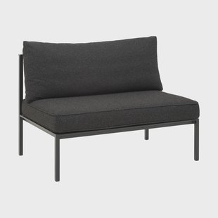 Brafab Upper modulaire bank Zwart-teddy black, middendeel
