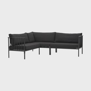 Brafab Upper hoekbank Zwart-teddy black