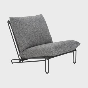 Brafab Blixt loungestoel Zwart-teddy ant