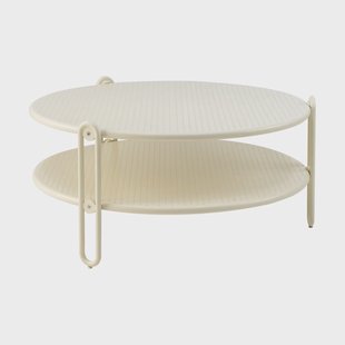 Brafab Blixt salontafel Pearl white, Ø85 cm