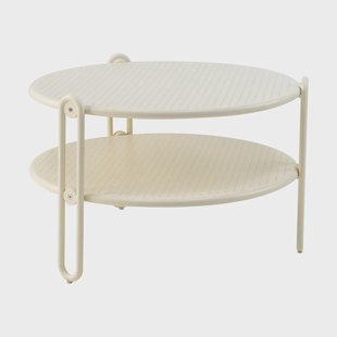 Brafab Blixt salontafel Pearl white, Ø65 cm