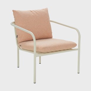 Brafab Bendt fauteuil White-teddy oranje