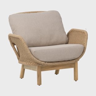 Brafab Lily fauteuil Twist stro-pluche wheat