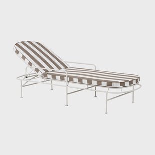 Brafab Arts ligbed 196x96 cm Soft White-beige strepen