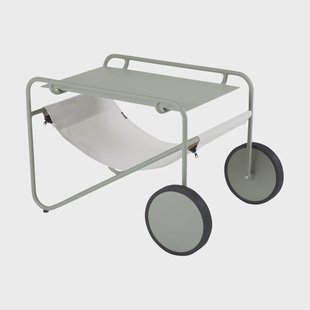 Brafab Poul Table bijzettafel Dusty green-off white, 72x44 cm