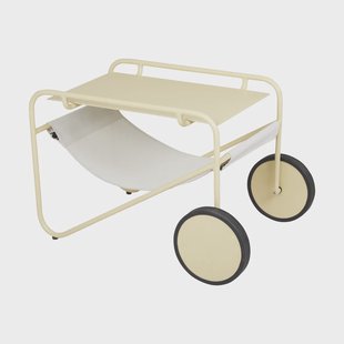 Brafab Poul Table bijzettafel Lemon-off white, 72x44 cm