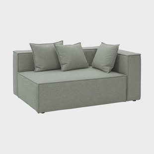 Brafab Muki bankmodule Sea green, linker eindmodule