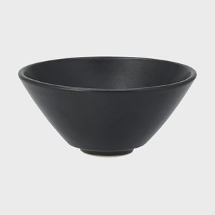 Scandi Living Terra serveerschaal Zwart steengoed, Ø12 cm