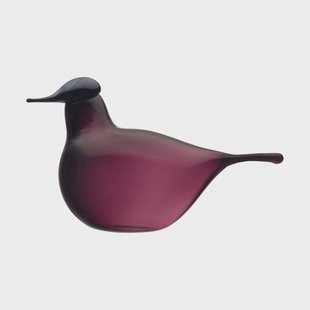 Iittala Chiffchaff glazen vogeltje Paars, 13x8 cm