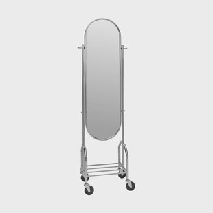 House Doctor Image staande spiegel Zilverkleurige afwerking, 53,5x35,5x179,5 cm