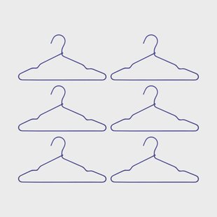 House Doctor Wire hanger 6-pack Blauw