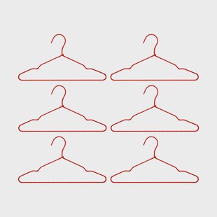 House Doctor Wire hanger 6-pack Rood