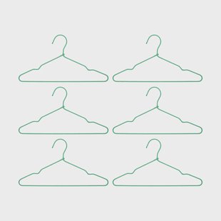 House Doctor Wire hanger 6-pack Groen