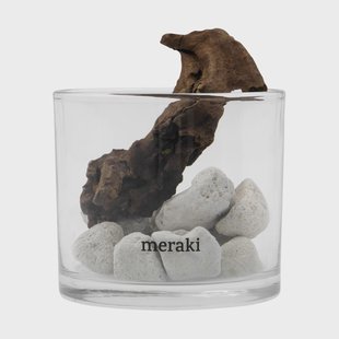 Meraki Meraki geurverspreider lavasteen en hout Wit