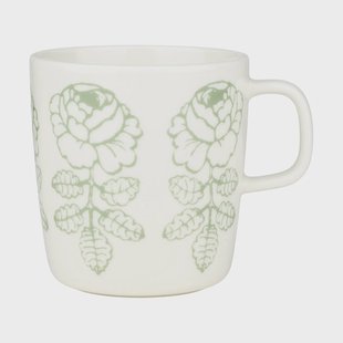 Marimekko Oiva Vihkiruusu mok Wit, salie, 40 cl