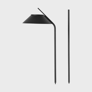 Stelton Vinkel zonnecellamp paal met statief Black