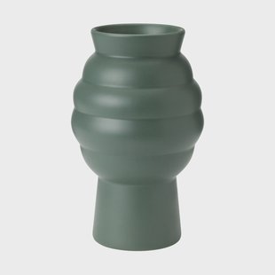 Knabstrup Keramik Tortus Archie vaas No2 23,5 cm Dark green