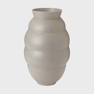 Knabstrup Keramik Tortus Archie vaas No5 41,5 cm Light grey